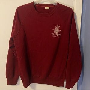 Vintage Burgundy Crewneck Sweatshirt